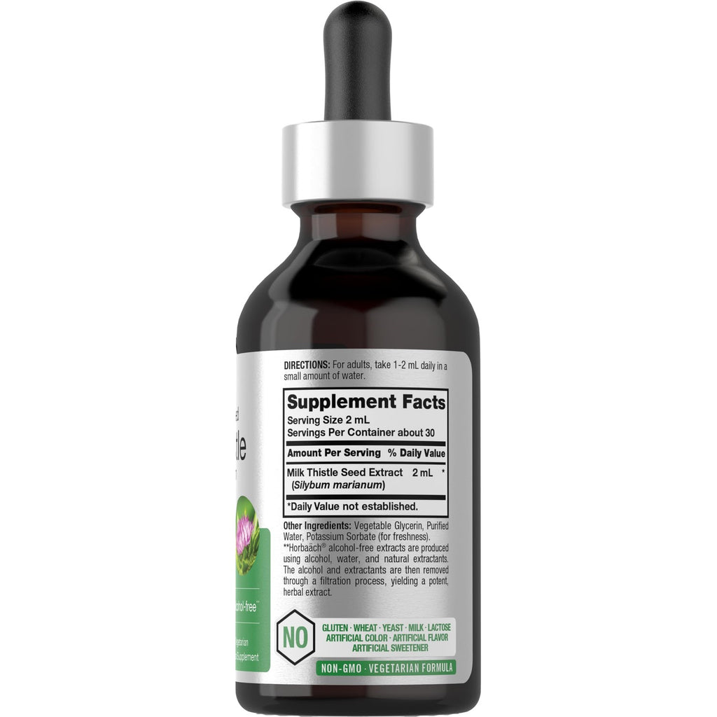 Horbäach Milk Thistle Extract in a dropper bottle, 100% Authentic and available at Curat Cart in India.
