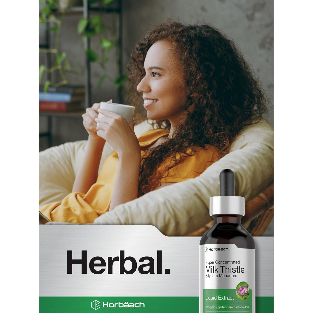 Horbäach Milk Thistle Extract, super concentrated herbal supplement, 100% authentic, available in India at Curat Cart.
