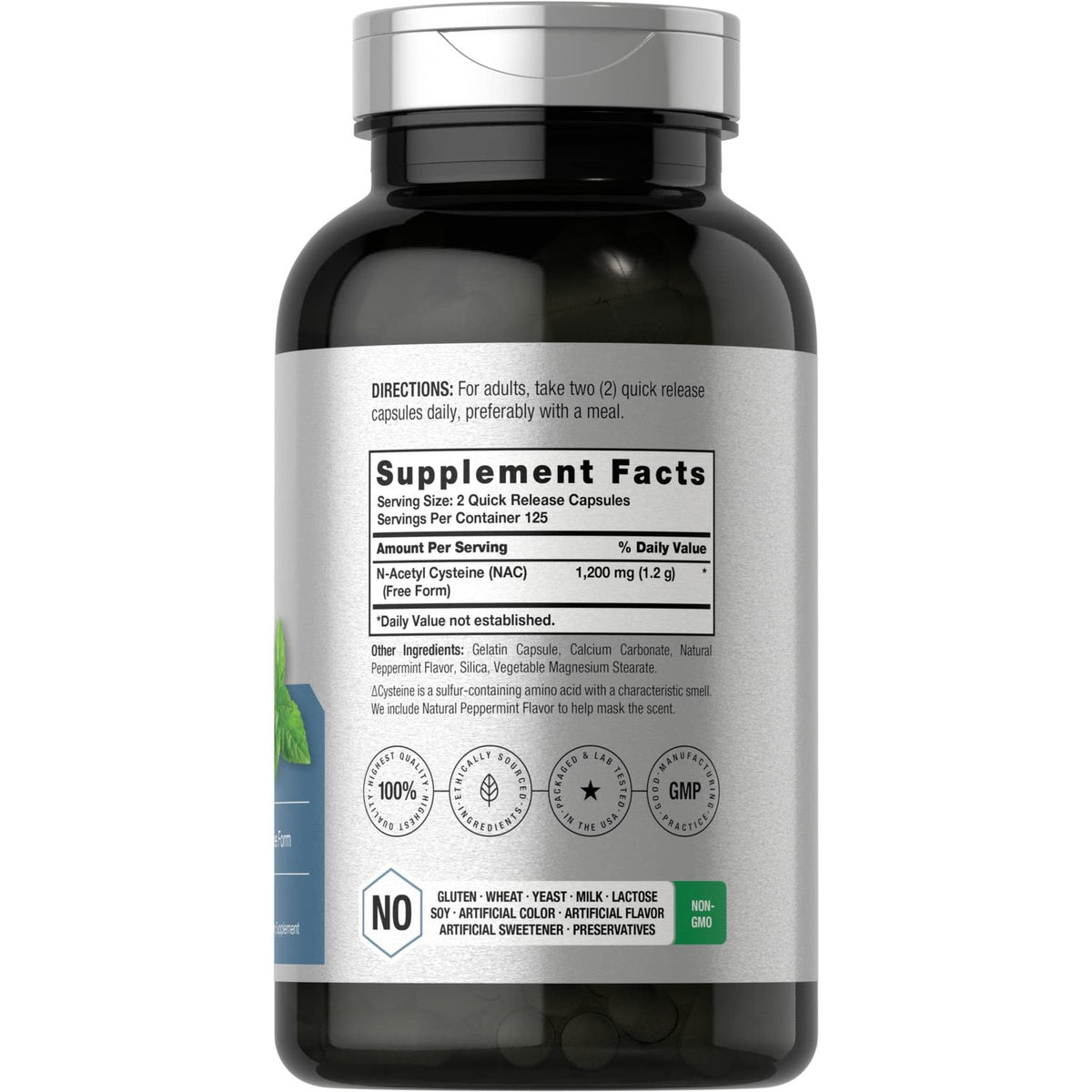 Horbäach NAC N-Acetyl Cysteine Supplement, 100% Authentic, available in India at Curat Cart. Supports wellness with pure ingredients.