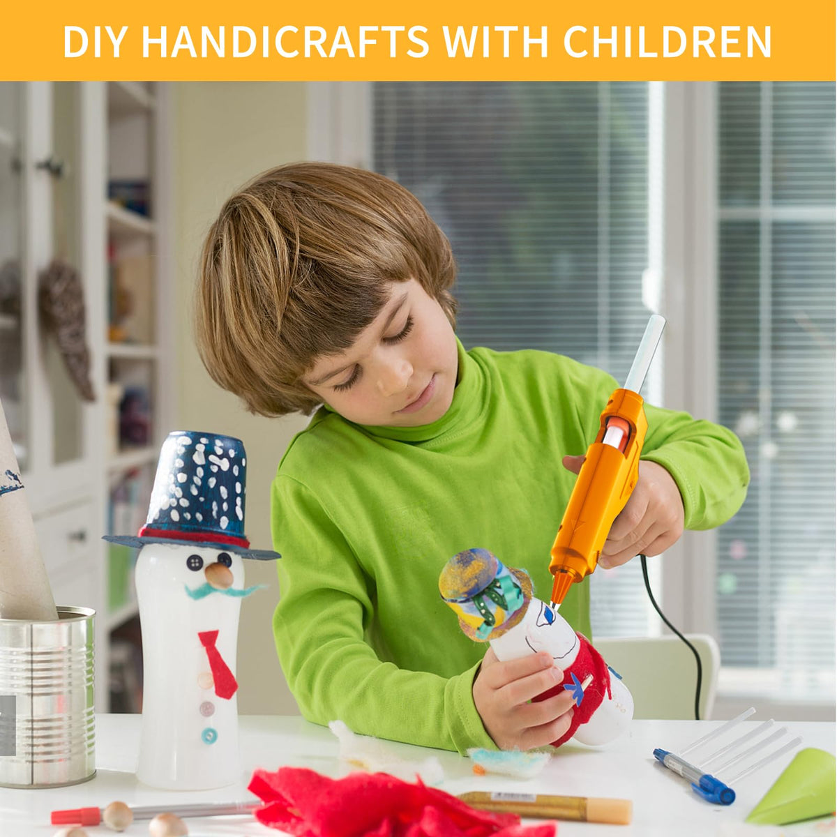 Enhance DIY projects with the Hot Glue Gun Kit, 100% Authentic and available at Curat Cart in India.