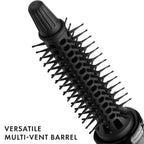 Hot Tools Pro Artist Hot Air Styling Brush features a multi-vent barrel for quick drying and styling. Verified by CuratCart.