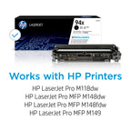 HP 94X Black High-Yield Toner Cartridge ensures 100% authentic printing performance. Available in India at Curat Cart.