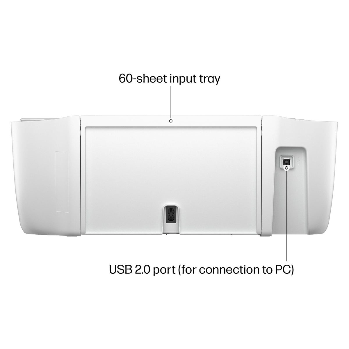 Discover the HP DeskJet 2855e Wireless Printer with a 60-sheet input tray and USB 2.0 port. Perfect for daily use. Available at Curat Cart.