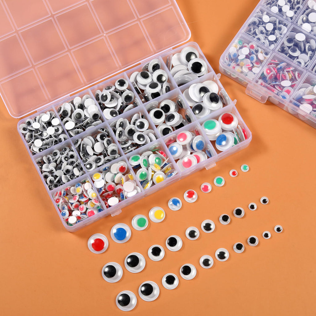 Explore Hudinsun Googly Eyes for Crafts, featuring a variety of sizes and colors. 100% Authentic and available at Curat Cart in India.