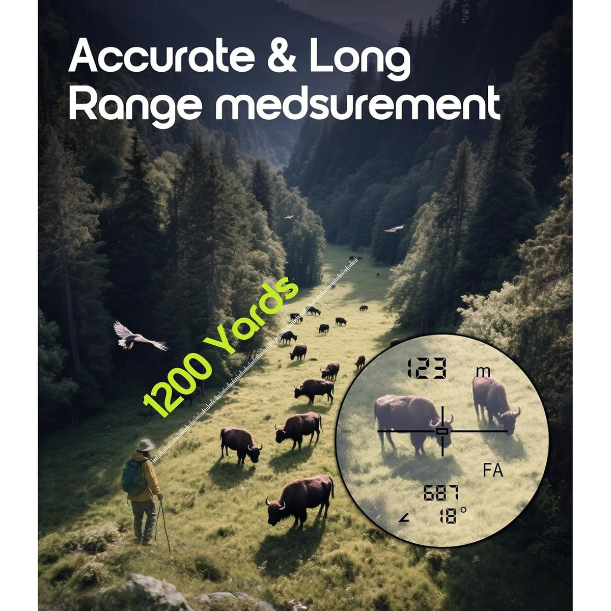 Discover the Laser Rangefinder for Golf Archery, ensuring accurate measurements up to 1200 yards. 100% Authentic, available at Curat Cart.