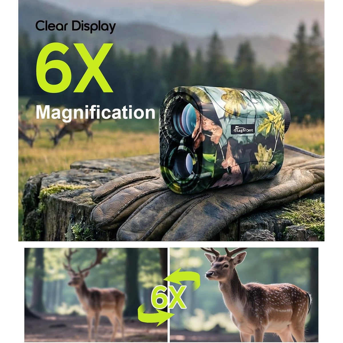 Discover the Laser Rangefinder for Golf Archery with 6X magnification, 100% Authentic and available at Curat Cart in India.