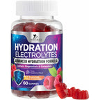 Discover premium imported Hydration Electrolyte Gummies with raspberry flavor, featuring essential minerals for hydration at Curat Cart.