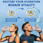 Hydrogen Water Tablets with 20PPM hydrogen and magnesium for hydration and vitality, available at Curat Cart, 100% Authentic.