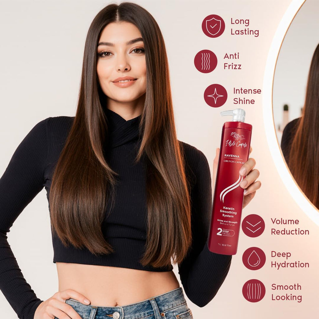 I Belli Capelli Ravenna Hair B-tox Treatment features long-lasting shine and anti-frizz benefits. Order online today!