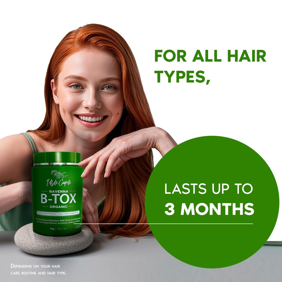 Revitalize your hair with I Belli Capelli Ravenna B-tox, lasting up to 3 months. Available for purchase online.