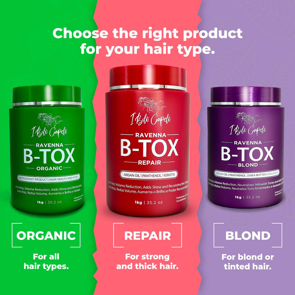 I Belli Capelli Ravenna B-tox treatments for all hair types. Available online, easy ordering in India.