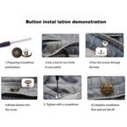 Explore the ICEYLI Jean Button Replacement installation guide, specially curated by Curat Cart for effortless repairs.