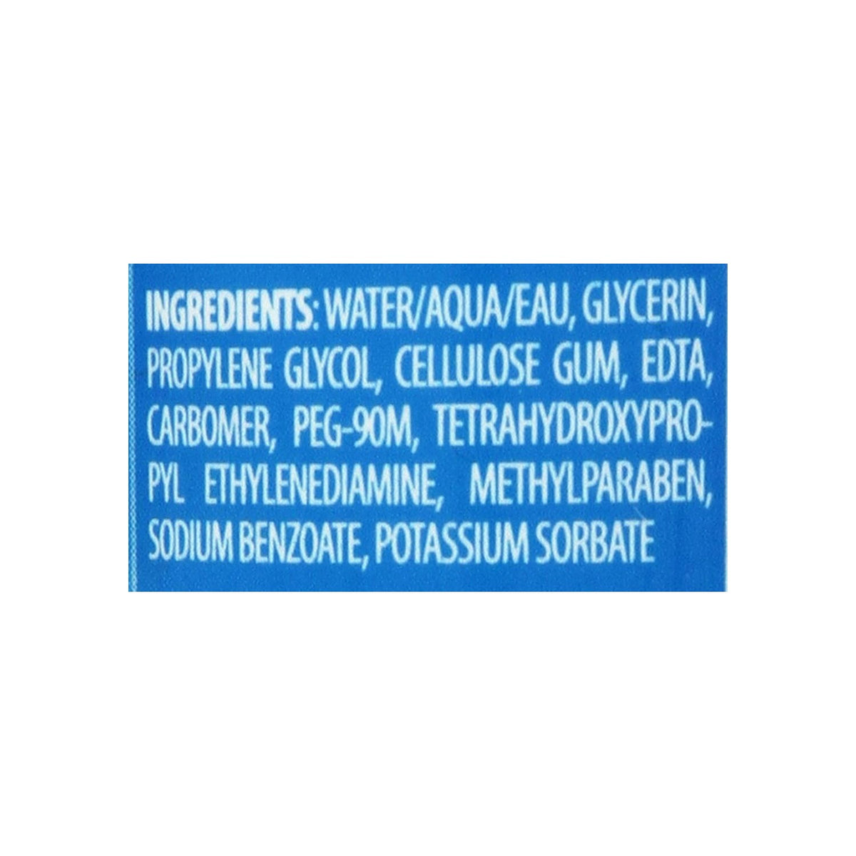 Explore ID Glide Natural Feel Lubricant, specially curated by Curat Cart, showcasing a detailed ingredient list for informed choices.