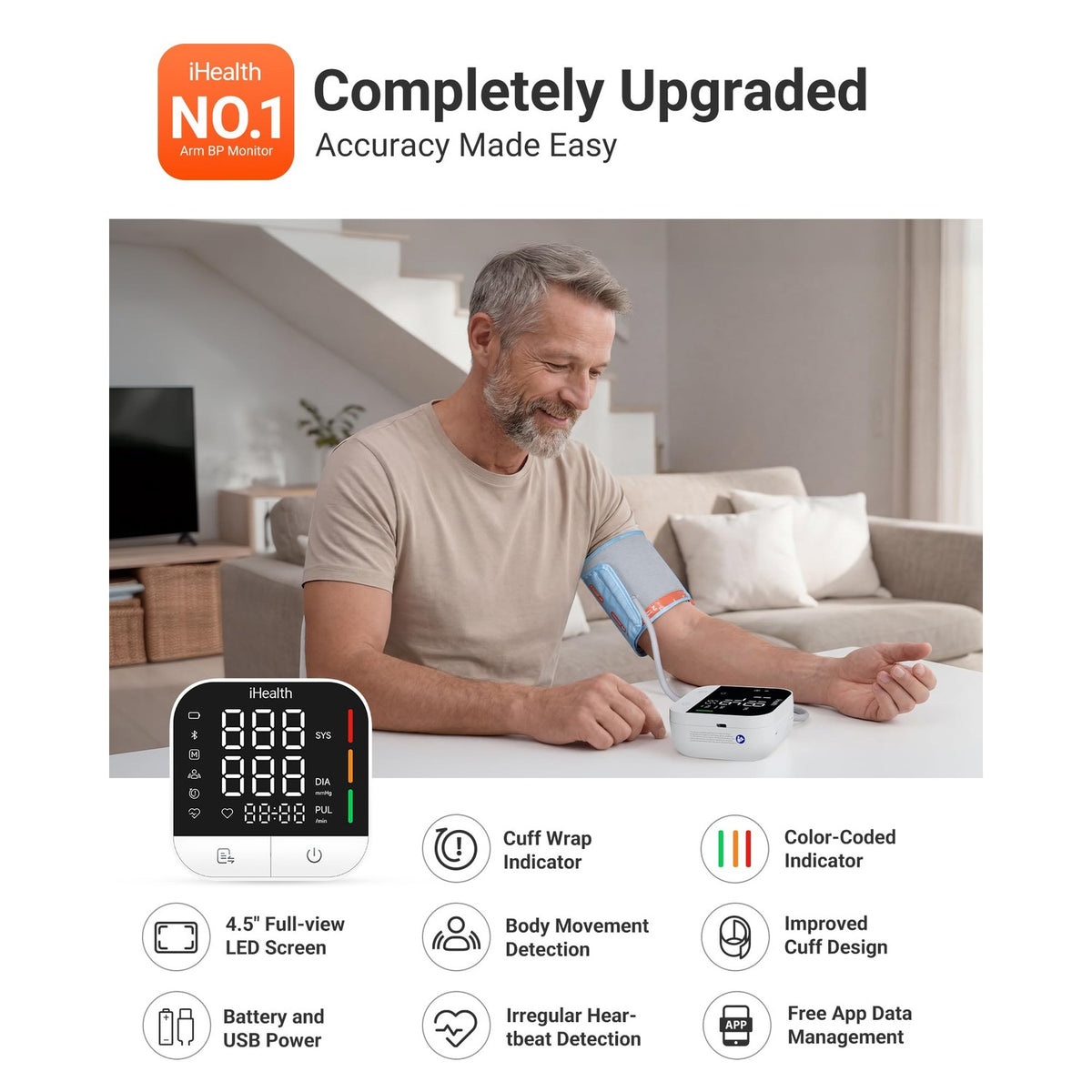 iHealth Track Pro Blood Pressure Monitor offers 100% authenticity and is available in India at Curat Cart. Experience accurate health tracking.