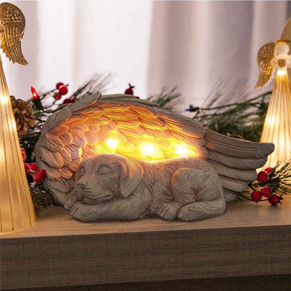 Experience the charm of the iHeartDogs Guardian Angel Solar Light, specially curated by Curat Cart for your serene space.