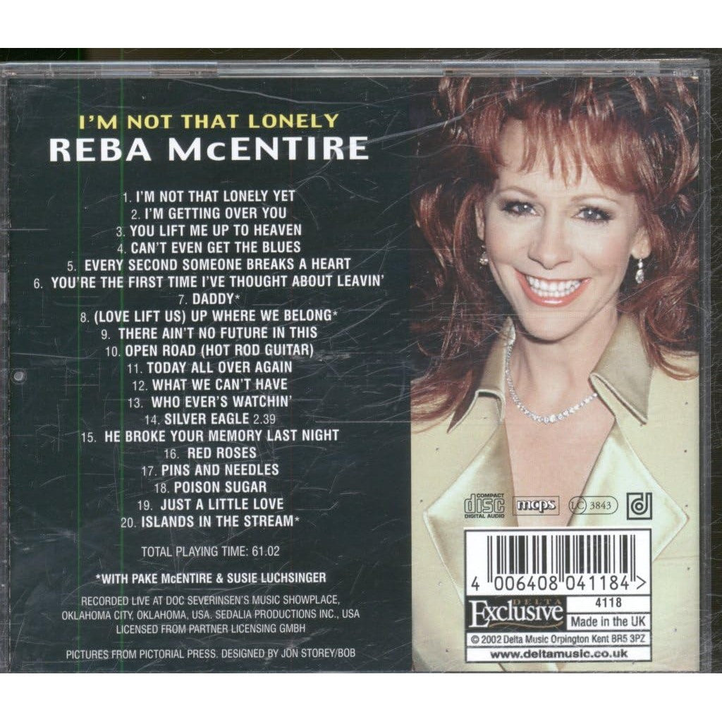 Discover 'I'm Not That Lonely' by Reba McEntire. Available for order online. Enjoy a collection of heartfelt songs now!
