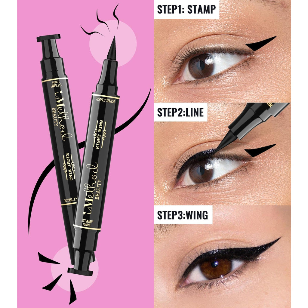 iMethod Winged Eyeliner Stamp offers stunning results. Premium imported stamping tool for easy, waterproof application.