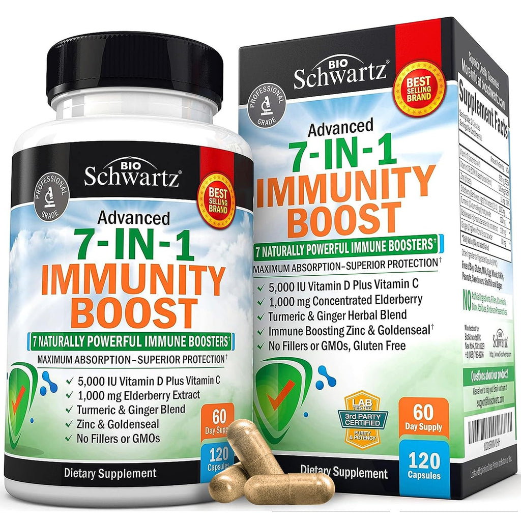 Boost your immunity with this premium imported Immune Support Supplement with Zinc from Curat Cart, featuring 7 powerful ingredients for maximum protection.