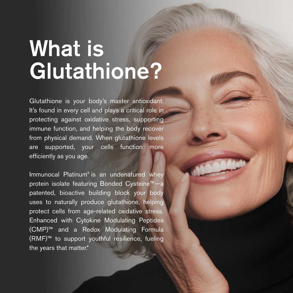 Immunocal Platinum Glutathione Precursor enhances antioxidant support. 100% Authentic, available at Curat Cart in India.