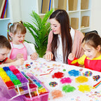 Discover the INSCRAFT Rubber Loom Bands Kit, specially curated by Curat Cart, perfect for creative group activities. Explore endless fun.