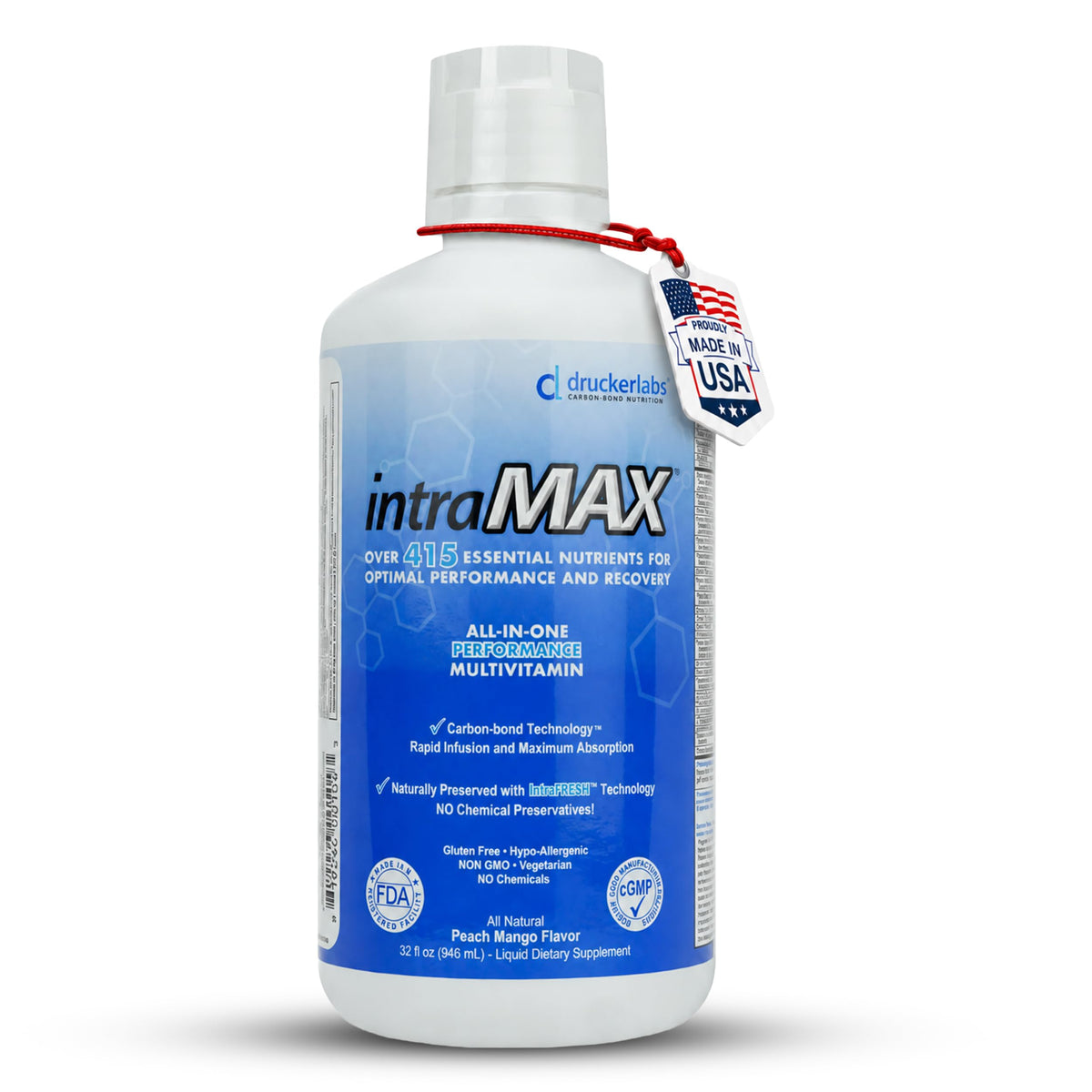 Discover intraMAX Liquid Multivitamin, a premium import with over 415 essential nutrients for optimal performance. Available at Curat Cart.
