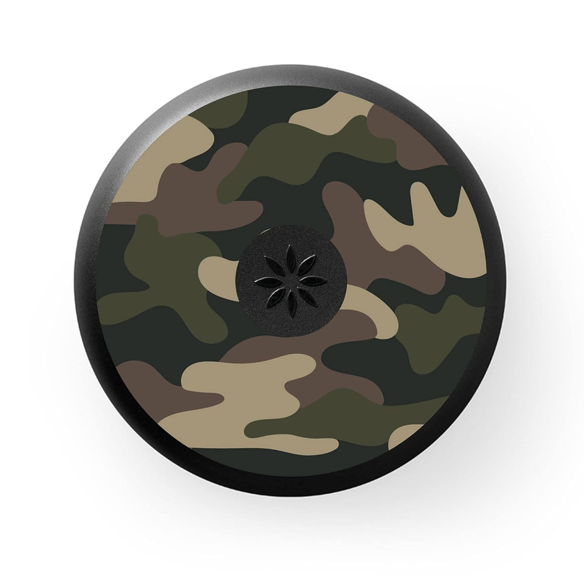 Stylish camo-patterned Invisalign aligner retainer case, perfect for secure storage of your orthodontic aligners.