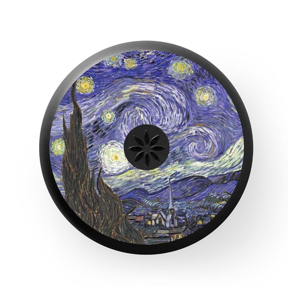 Stylish Invisalign aligner retainer case featuring Van Gogh's Starry Night. Verified by CuratCart for quality assurance.