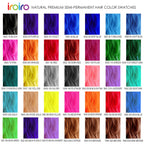 Explore IROIRO Premium Natural Hair Color swatches, perfect for vibrant transformations. Available at Curat Cart.