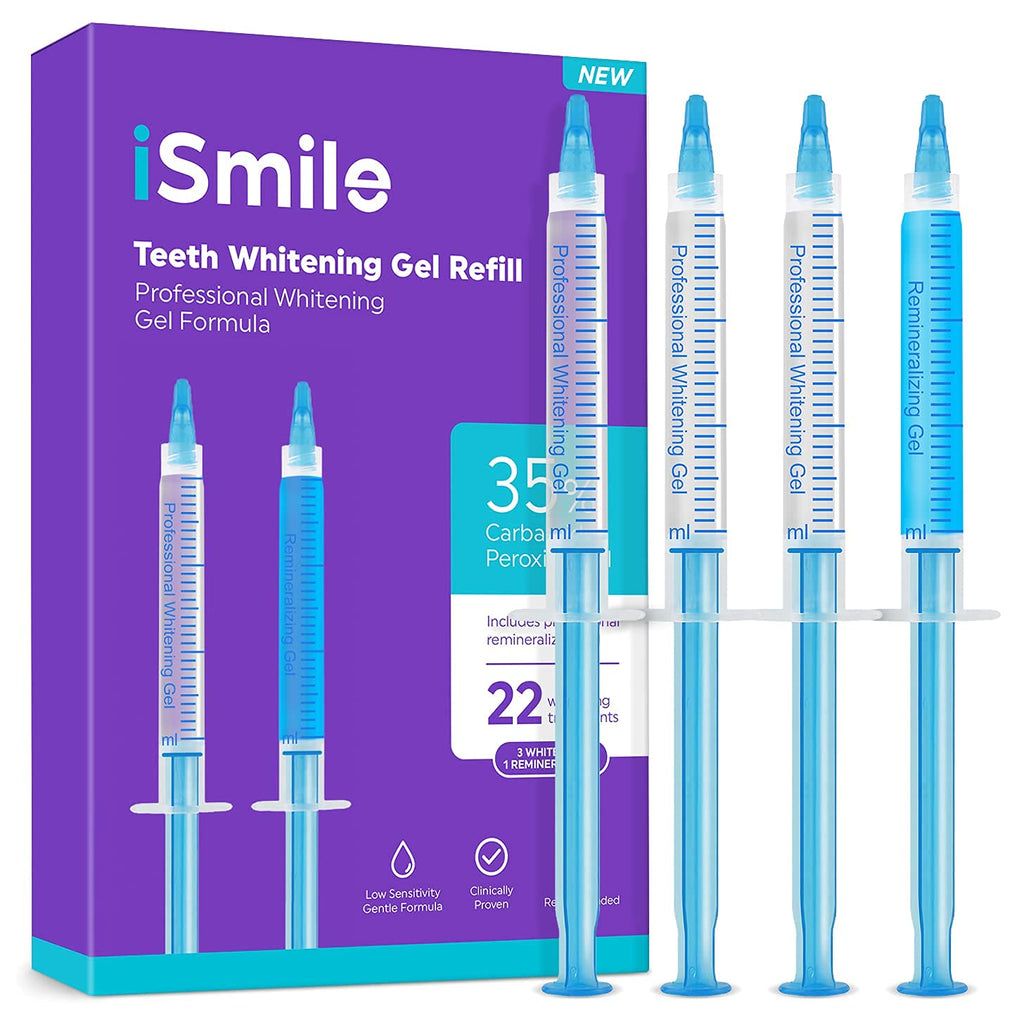Discover the premium imported iSmile Teeth Whitening Gel, featuring four syringes for professional whitening. Available at Curat Cart.