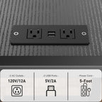 Discover the JANE EYRE Computer Tower Stand with premium imported power outlets and USB ports, available at Curat Cart.
