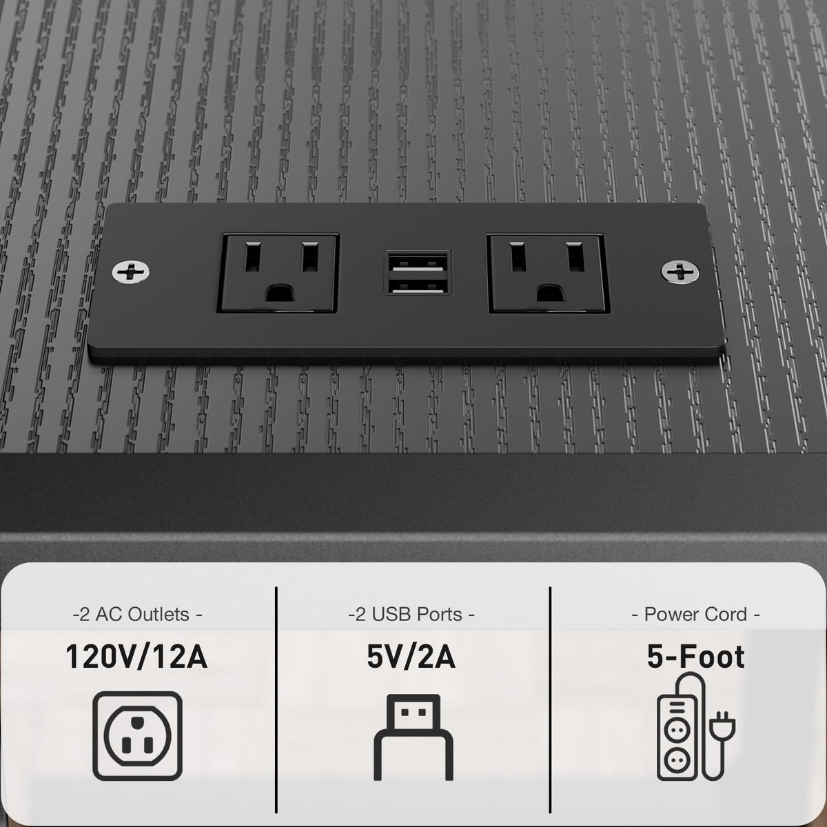 Discover the JANE EYRE Computer Tower Stand with premium imported power outlets and USB ports, available at Curat Cart.