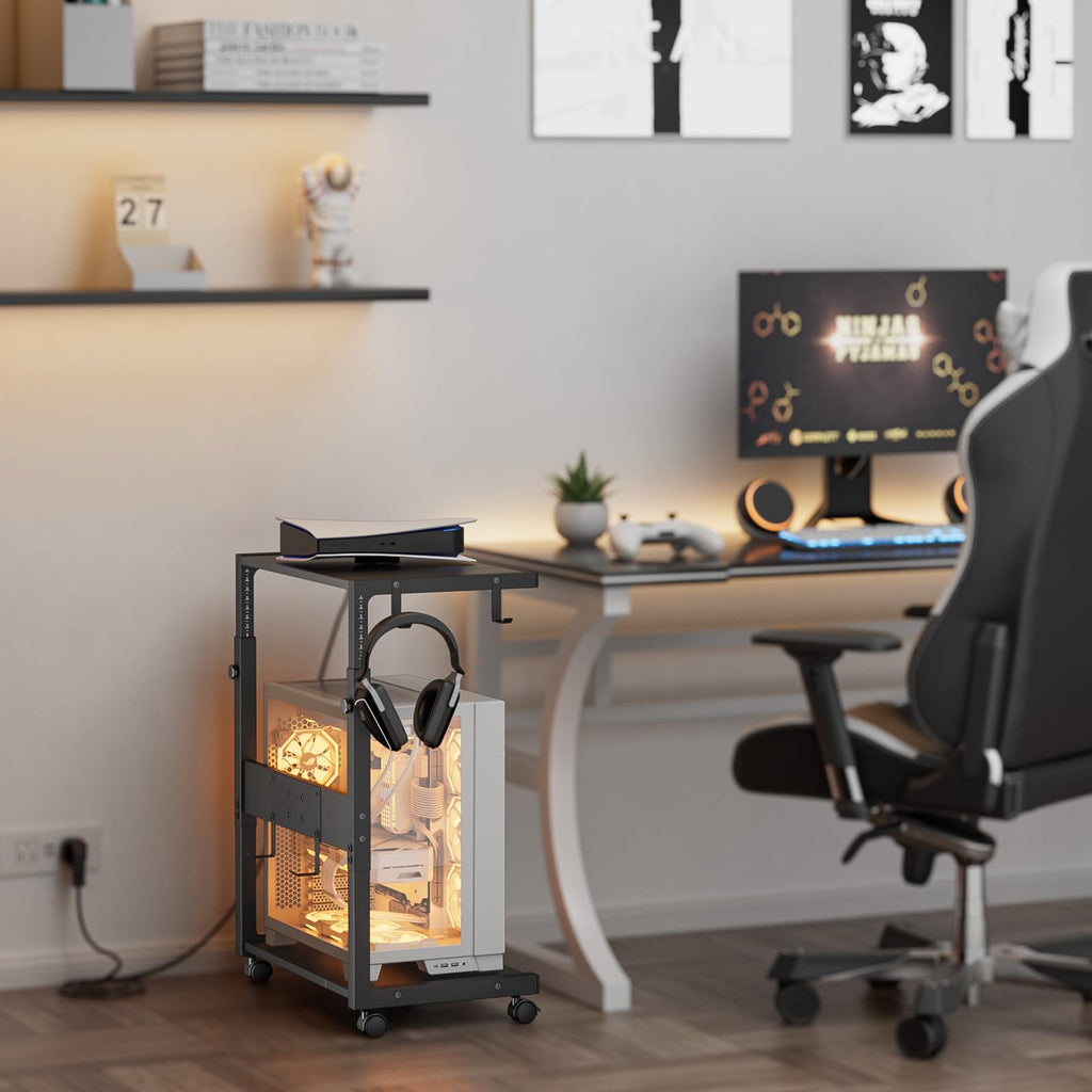 Enhance your workspace with the JANE EYRE Computer Tower Stand, perfect for daily use at Curat Cart. Organize and elevate your setup.