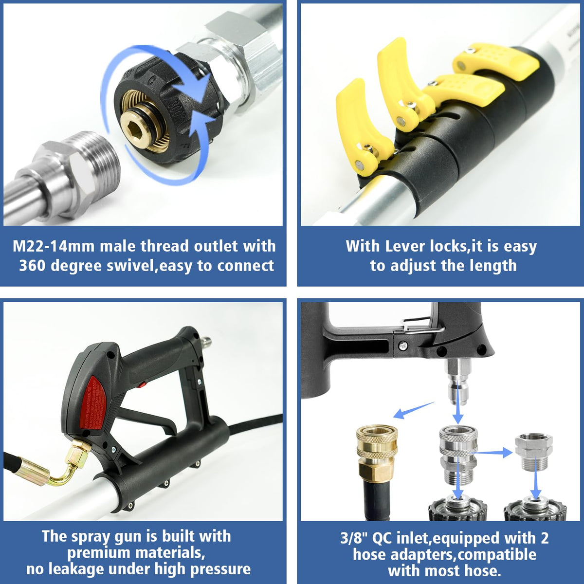 Discover the JANZ Pressure Washer Wand, featuring adjustable length and premium materials, exclusively at Curat Cart.