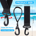 Jevrench Adjustable Kayak Paddle Holders feature high-quality clips in official packaging, available at Curat Cart for durable use.