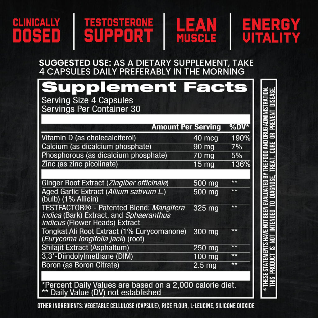 Discover Jocko Fuel Combat Tested Supplement, specially curated by Curat Cart for optimal testosterone support and lean muscle growth.