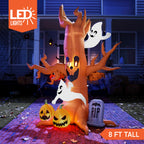 Elevate your Halloween decor with the 8 ft Joiedomi Halloween Inflatable Tree, 100% Authentic and available at Curat Cart.