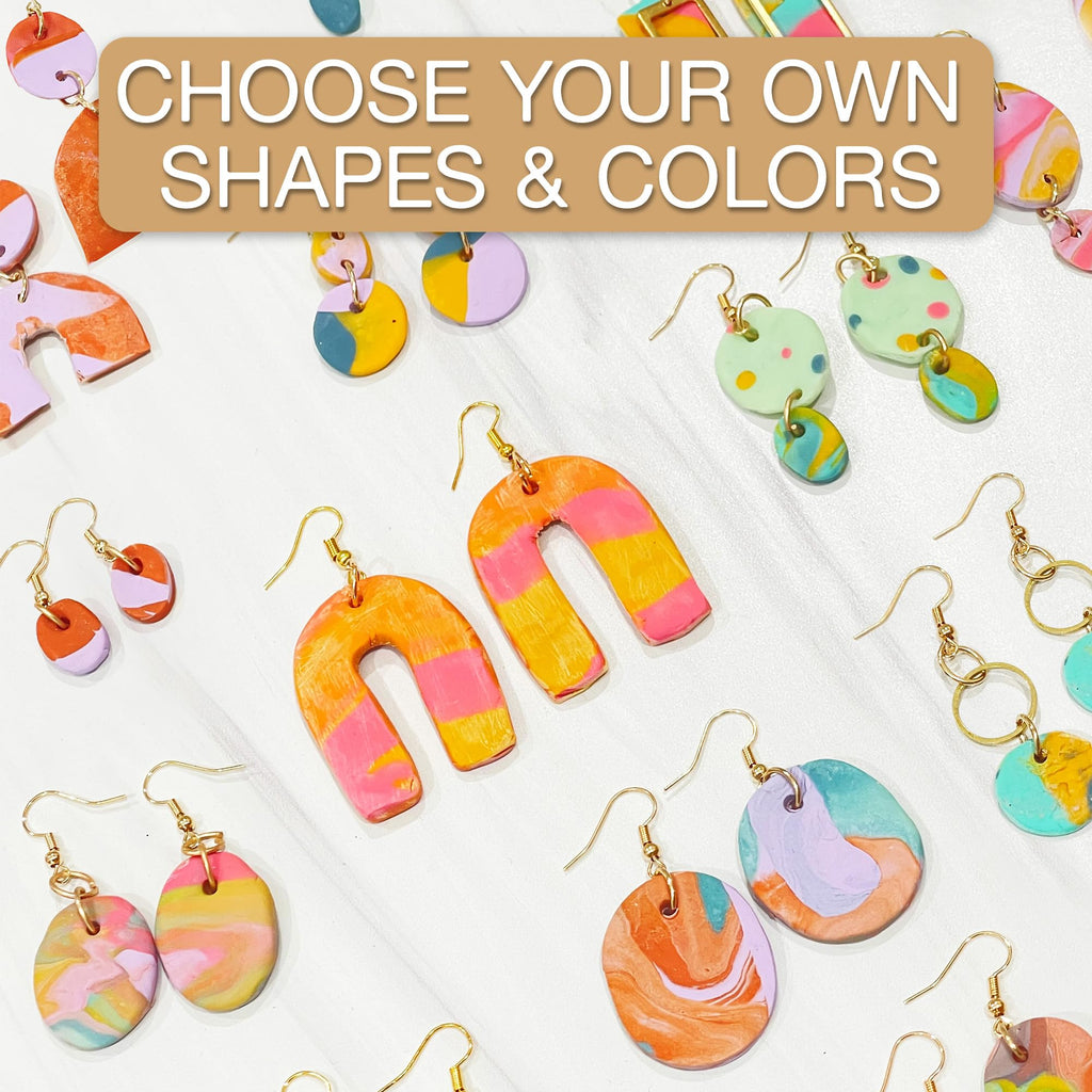 Explore the JOiFULi DIY Friendship Craft Set with vibrant, premium imported earrings. Choose unique shapes and colors at Curat Cart.