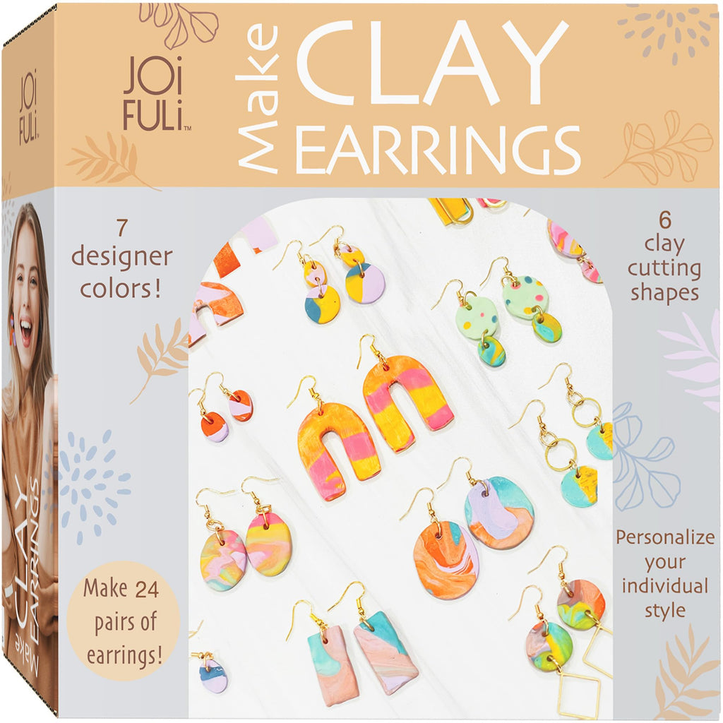 Discover the JOiFULi DIY Friendship Craft Set, a premium import for creating unique clay earrings at Curat Cart.