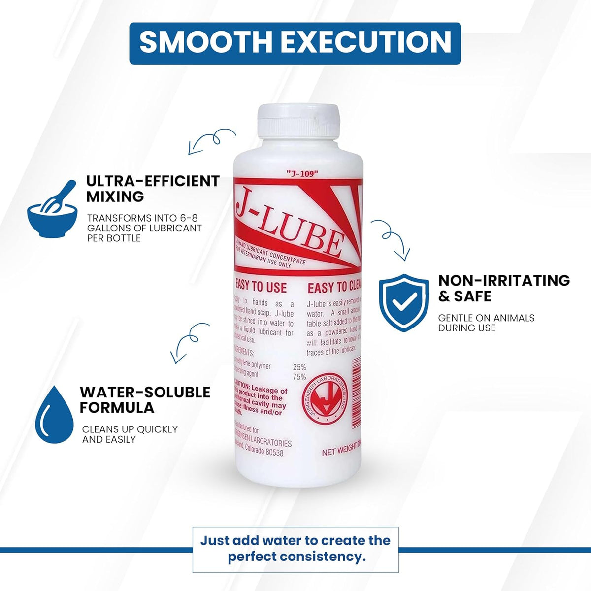 Shop JorVet J-Lube Powder Lubricant online in India. Easy to use, water-soluble, and safe for animals. Order now!