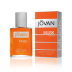 Jovan Musk for Men Eau de Cologne Spray in a sleek bottle, 4 oz, perfect for daily wear. Verified by CuratCart.