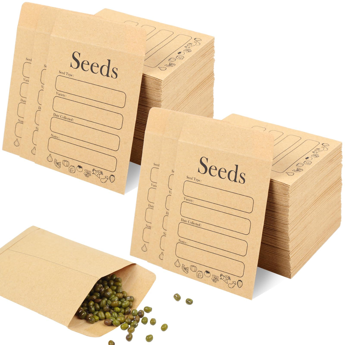 Premium imported Joyberg Seed Packets Envelopes for organized gardening. Available at Curat Cart for quality seed storage.
