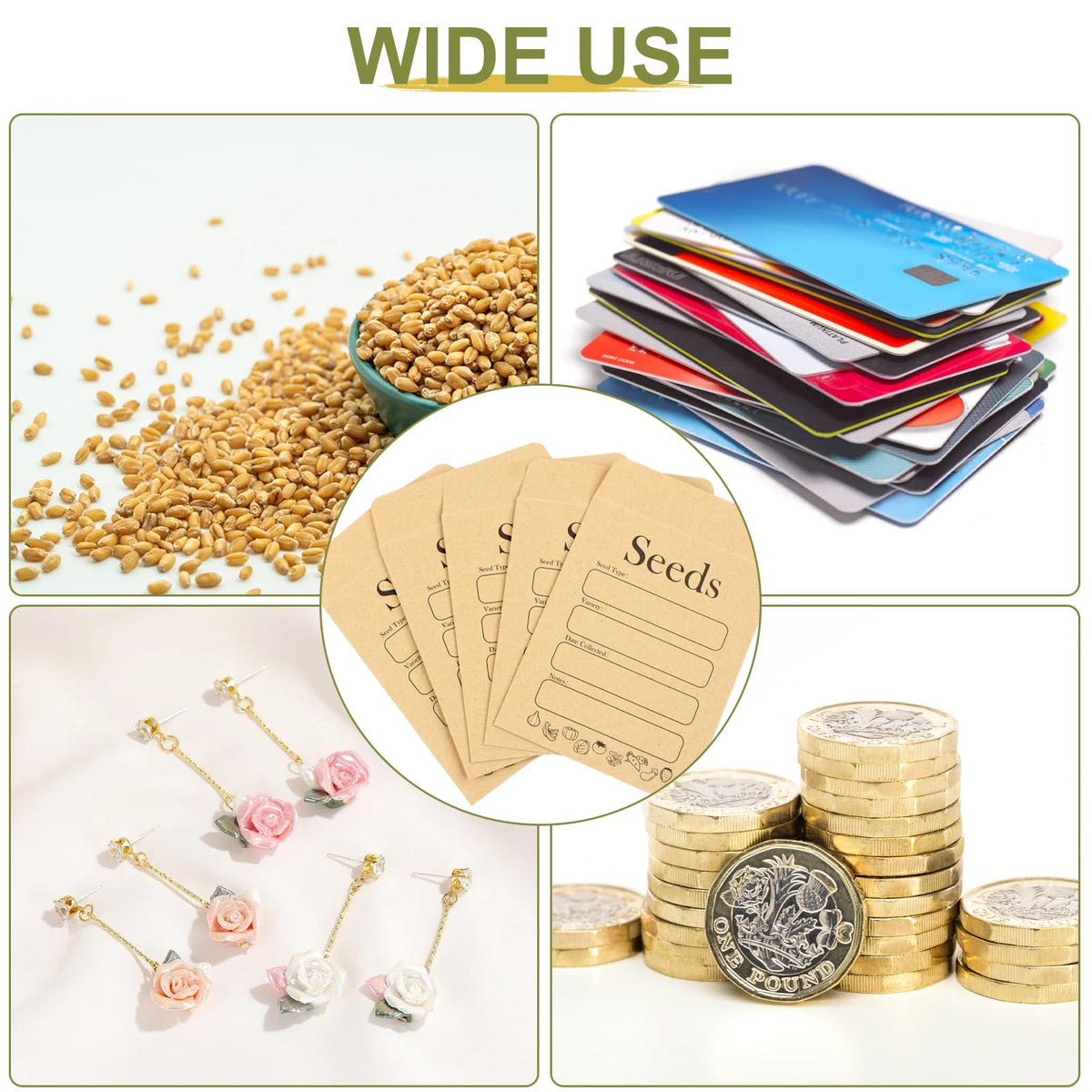 Joyberg Seed Packets Envelopes, 100% Authentic, perfect for organizing seeds. Available in India at Curat Cart.
