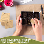 Premium imported Joyberg Seed Packets Envelopes, sturdy and reusable, available at Curat Cart for gardening enthusiasts.