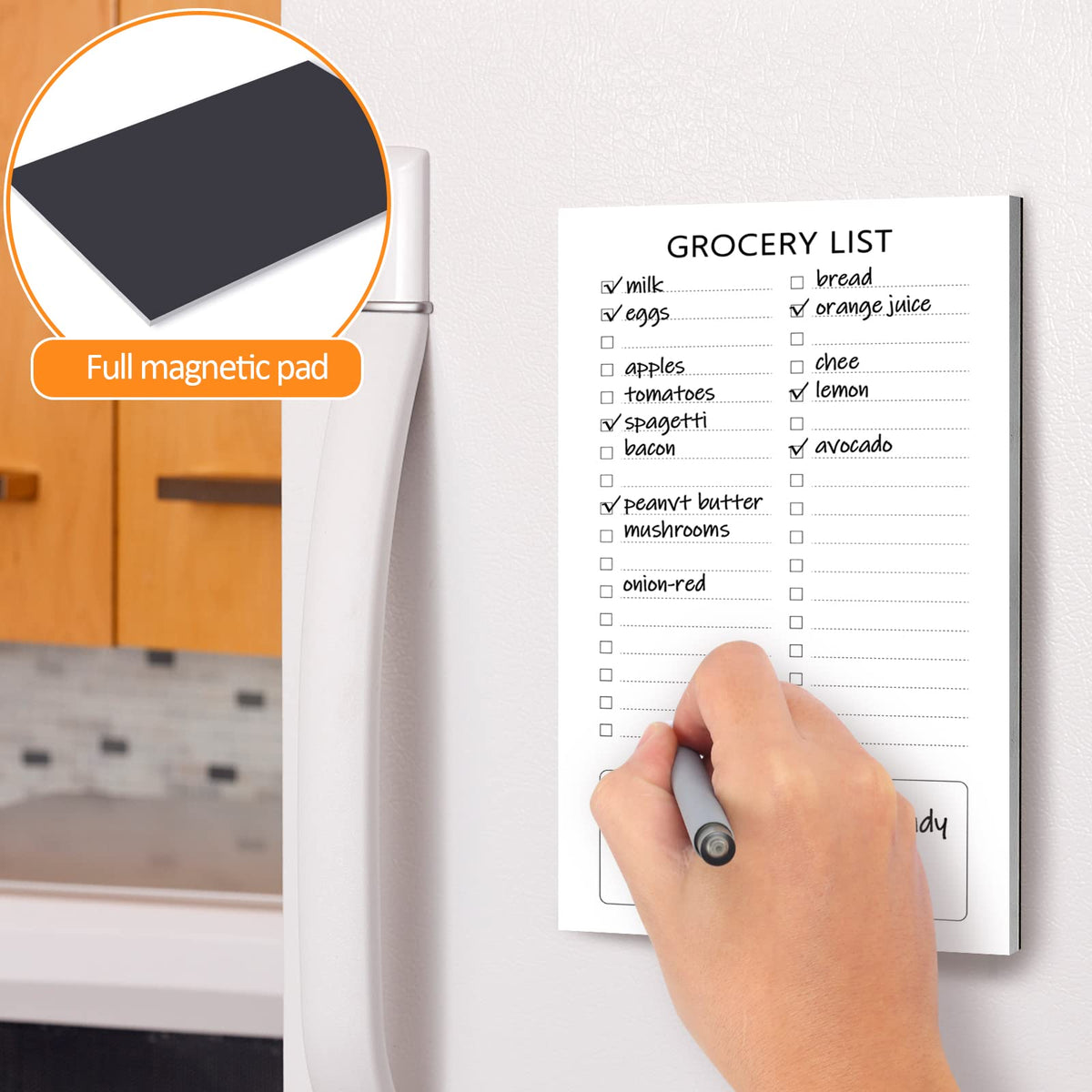 Stay organized with the Joyberg Grocery List Magnet Pad, perfect for daily use. Available at Curat Cart.