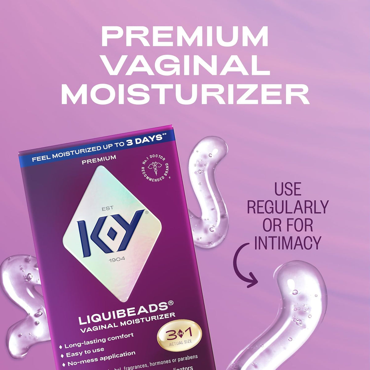 Discover K-Y Personal Lubricant Liquibeads, a premium vaginal moisturizer. Available in India for easy online ordering.