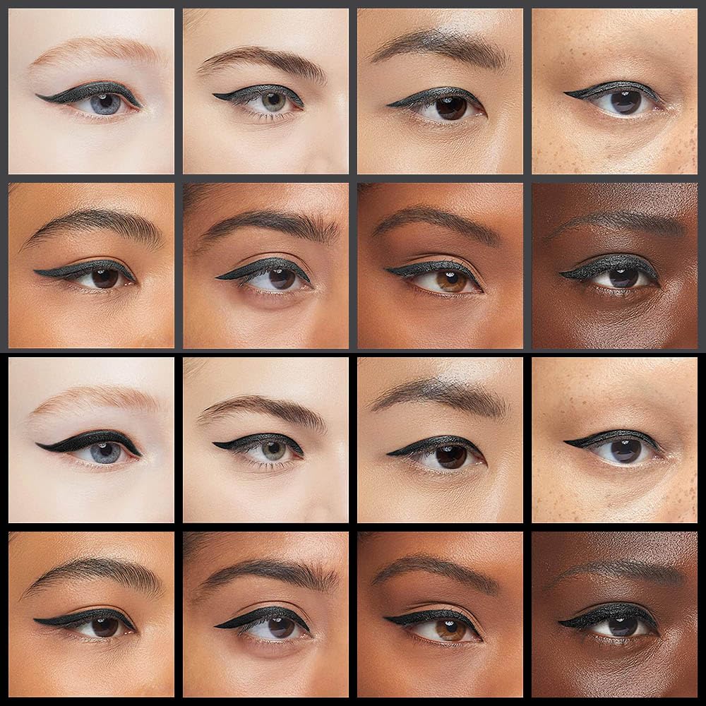 Showcasing Kaely 2Pcs Gel Eyeliner Pencil on various skin tones, highlighting versatility and authenticity. 100% Genuine.