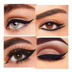Kaely 2Pcs Gel Eyeliner Pencil showcases stunning eye looks, emphasizing beauty and boldness with rich, natural colors.