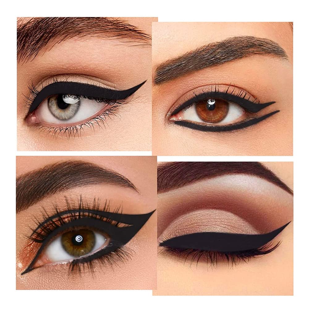 Kaely 2Pcs Gel Eyeliner Pencil showcases stunning eye looks, emphasizing beauty and boldness with rich, natural colors.