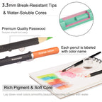 KALOUR Watercolor Pencils Set with break-resistant tips and rich pigment, 100% Authentic, available at Curat Cart in India.