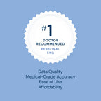 KardiaMobile EKG features a doctor recommended badge, ensuring medical-grade accuracy and quality. Available at Curat Cart.